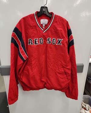 Boston Red Sox MLB Vintage G-III Sports Pullover V-Neck Windbreaker Jacket